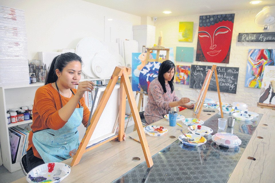 Nepal's Best Sip & Paint Experience